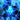 abstract blue cell structure