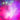 abstract gleaming pink flower