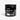 A jar of earthbar Power X pre-workout formula, which is a nutritional supplement designed to promote focus, energy, and power. The jar is black with white and silver text, and it is sealed with a black lid.