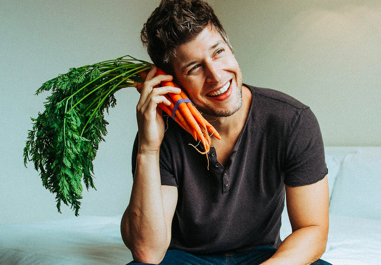 max lugavere with carrots