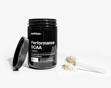 Earthbar's Performance BCAA supplement powder.
