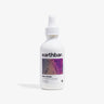 A bottle of 'earthbar Slim Down' herbal tonic with a dropper cap, predominantly white label with purple and pink speckles and text.